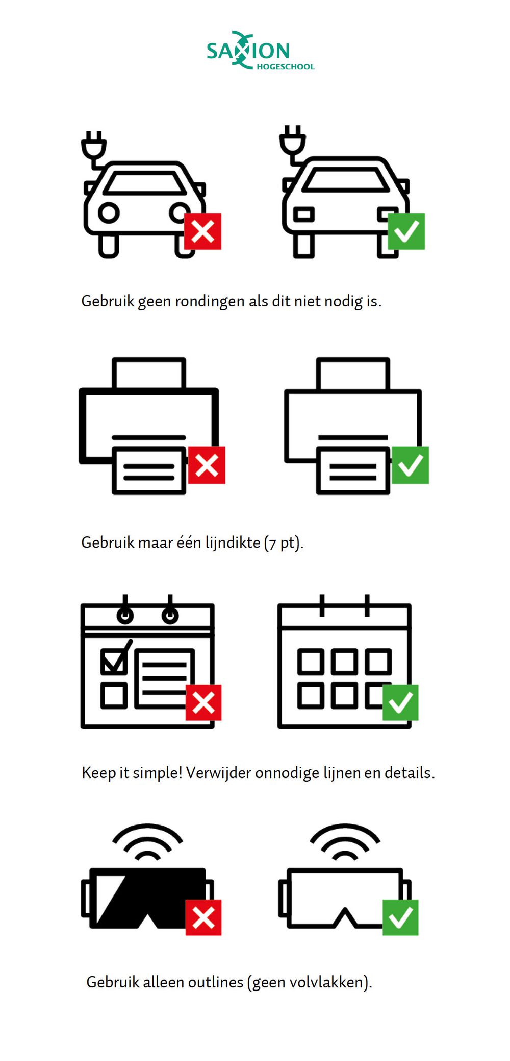 Iconen van Saxion Hogeschool